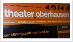 e.sy CMS und Webdesign für das Theater Oberhausen by bgp e.media - Top Navigation in Orange