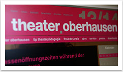e.sy CMS und Webdesign für das Theater Oberhausen by bgp e.media - Top Navigation in rosa
