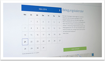Mobiles Webdesign für Oberhausen Tourismus by bgp e.media - Kalender 