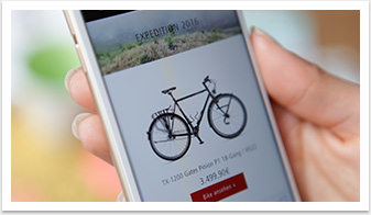 Mobiles B2C Webdesign für die vsf Fahrradmanufaktur | by bgp e.media - Showdetail