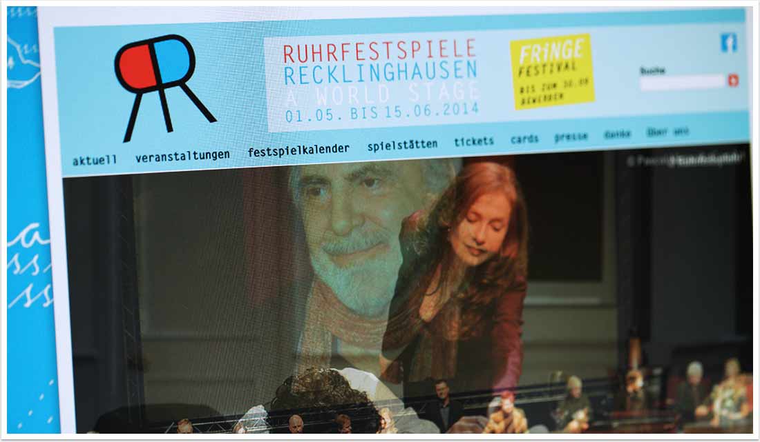 Ruhrfestspiele Webdesign von bgp e.media