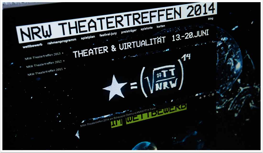 Webdesign & Screendesign für NRW Theatertreffen by bgp e.media - NRW Theatertreffen 2014