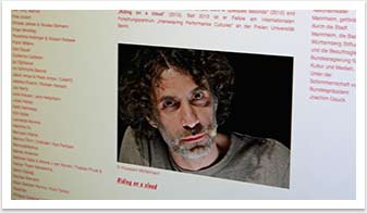 Kulturelles Webdesign und Screensdesign für das Theater der Welt by bgp e.media - Closeup Portrait
