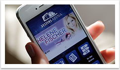 Mobile online Lösung für die Veltinsarena by bgp e.media - Konzerte