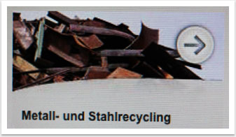 Neues Webdesign und Webentwicklung für Weli Stahl by bgp e.media - Closeup Button Metall- und Stahlrecycling