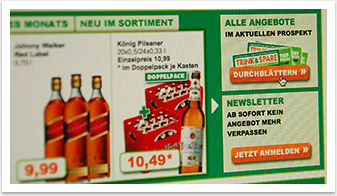 B2C-Website für Trink & Spare by bgp e.media - Teaser