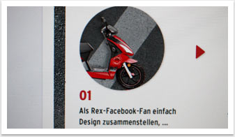 Interaktive Facebook Gewinnspiel-App für Kreidler "Color your Roller" by bgp e.media - Anleitung Schritt 01
