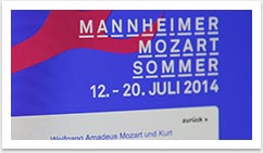 Webdesign & Screendesign für das Nationaltheater Mannheim by bgp e.media - Mannheimer Mozart Sommer