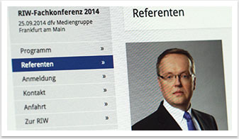 Screendesign und responsive Webdesign von bgp e.media, NRW
