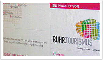 eCommerce und Buchungssysteme für !SING - Day of Song by bgp e.media - Ein Projekt von Ruhr.Tourismus