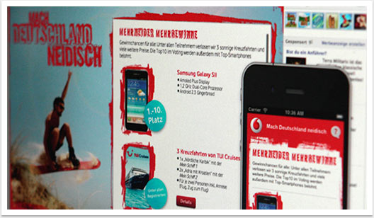 Facebook-App für Vodafone by bgp e.media Full Service Agentur - Mach Deutschland Neidisch