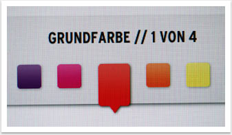 Interaktive Facebook Gewinnspiel-App für Kreidler "Color your Roller" by bgp e.media - Farbauswahl01