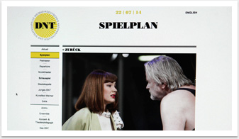 Webdesign und CMS für das Nationaltheater Weimar by bgp e.media - Spielplan 