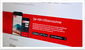 Mobiles Webdesign für ach Stromschienen by bgp e.media - Effizienzrechner von abh Stromschienen Eingabe 