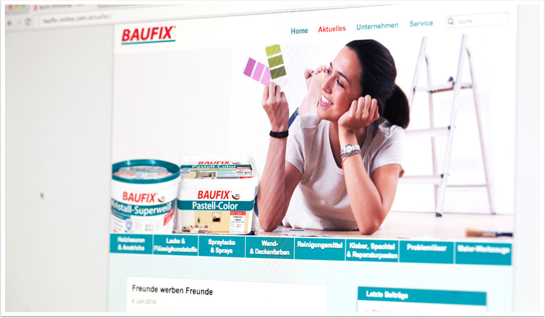 Onlineshop - Farben online kaufen - Baufix by bgp e.media - Startseitendetail