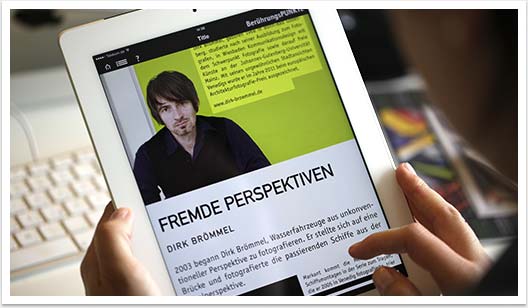 iPad App für Berührungspunkte by bgp e.media - Unterseite