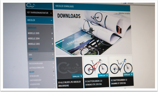 CRM als Online-Marketing- und Vertriebslösung für die Cycle Union B2B Portal by bgp e.media - Übersicht Zielseite01