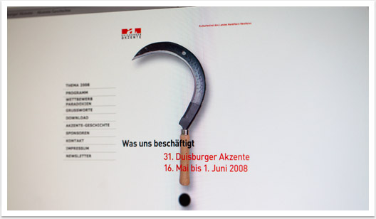 Webdesign für Duisburger Akzente by bgp e.media - Einstiegsseite03