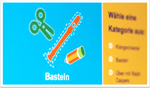 Barrierefreier Internetauftritt Webdesign für Jedem Kind ein Instrument by bgp e.media - Auswahl Kategorie
