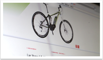 Webdesign für Kreidler Fast forward by bgp e.media - Produktseite Produktpräsentation 
