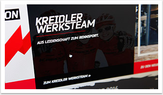 B2C-Portal neues Webdesign und Facelift für Kreidler by bgp e.media - Kreidler Werksteam Kachel
