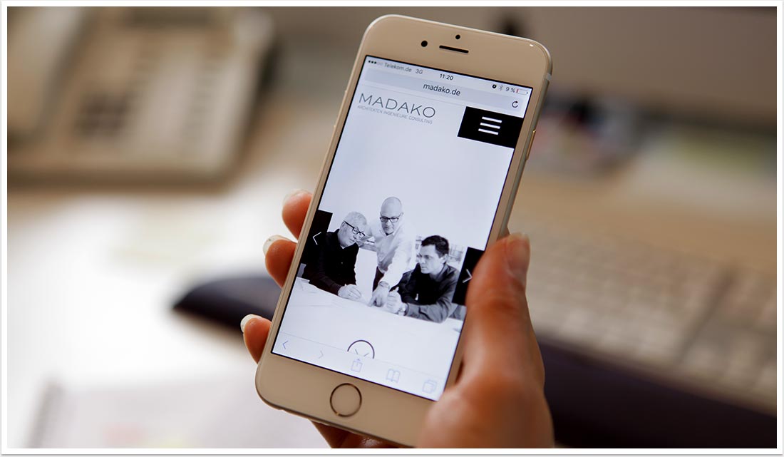 Mobiles Webdesign für Madako | by bgp e.media - Startseite
