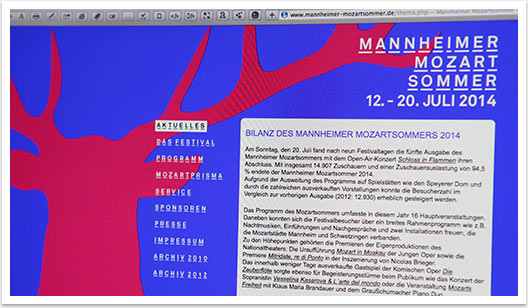 Webdesign & Screendesign für das Nationaltheater Mannheim by bgp e.media - Aktuelles