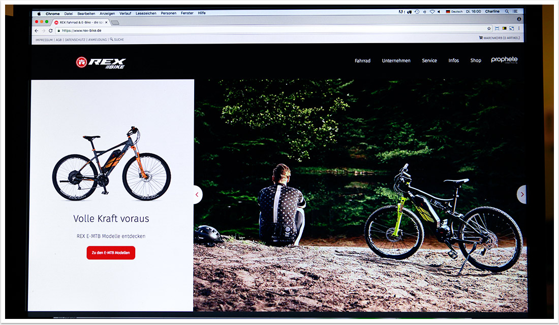 rex bike website by bgp.emedia