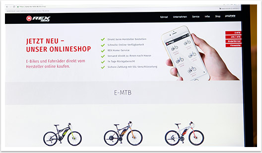 rex bike website headbild by bgp.emedia