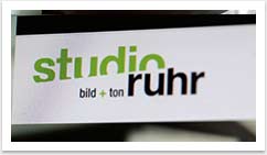 Webdesign für Studio Ruhr by bgp e.media - Closeup Signet Studio Ruhr