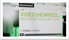 Webdesign für Studio Ruhr by bgp e.media - Videoshowreel