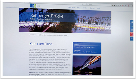 Mobiles Webdesign für Oberhausen Tourismus by bgp e.media - Zielseite